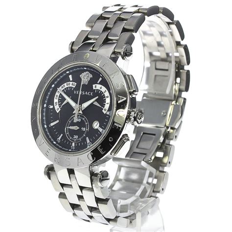 stainless band versace v race 23c chronograph qz mens|Buy Versace V.